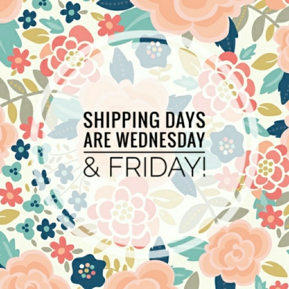 Next shipping day is Friday 🎉